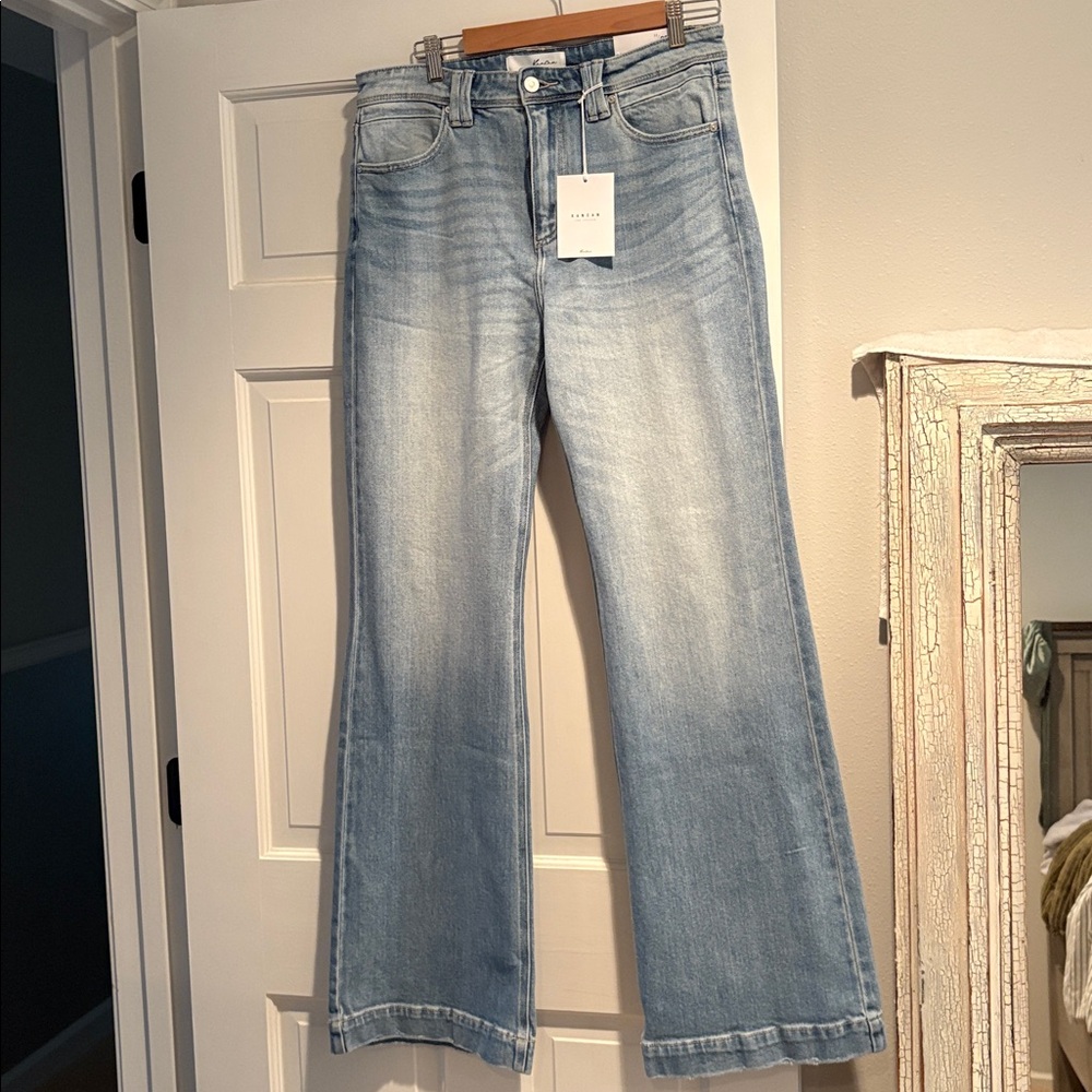 KanCan High Rise Wide Flare Denim Jeans